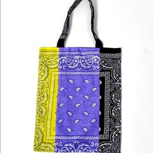 Unisex Bandana (paisley) Tote Bag